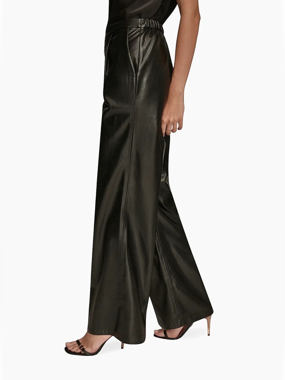 Donna Karan New York
Faux-Leather Wide-Leg Pants